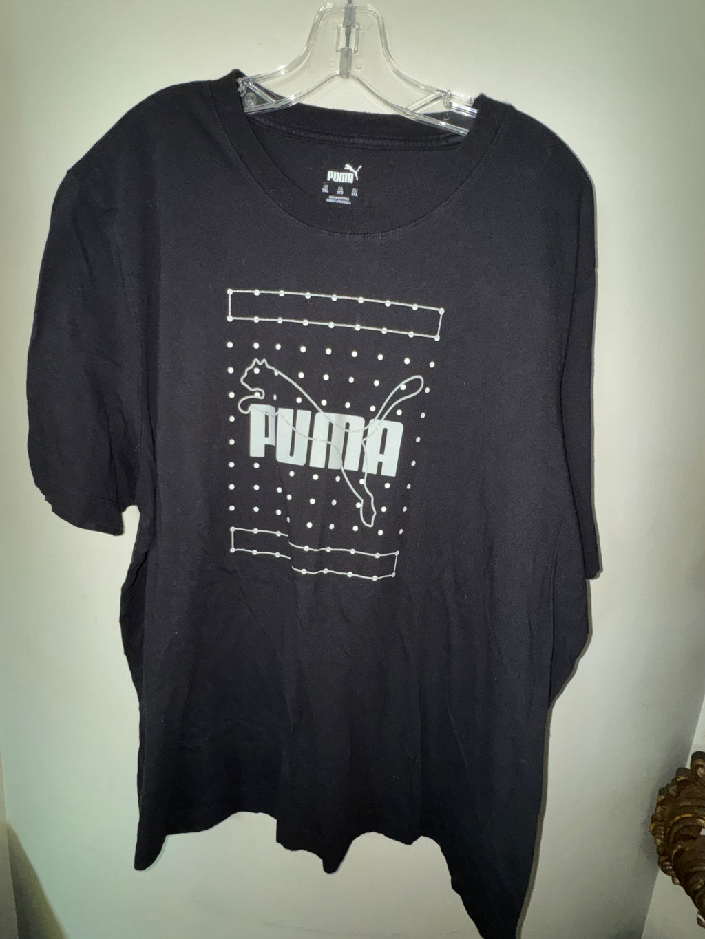 Puma Black Dotted Graphic Tee