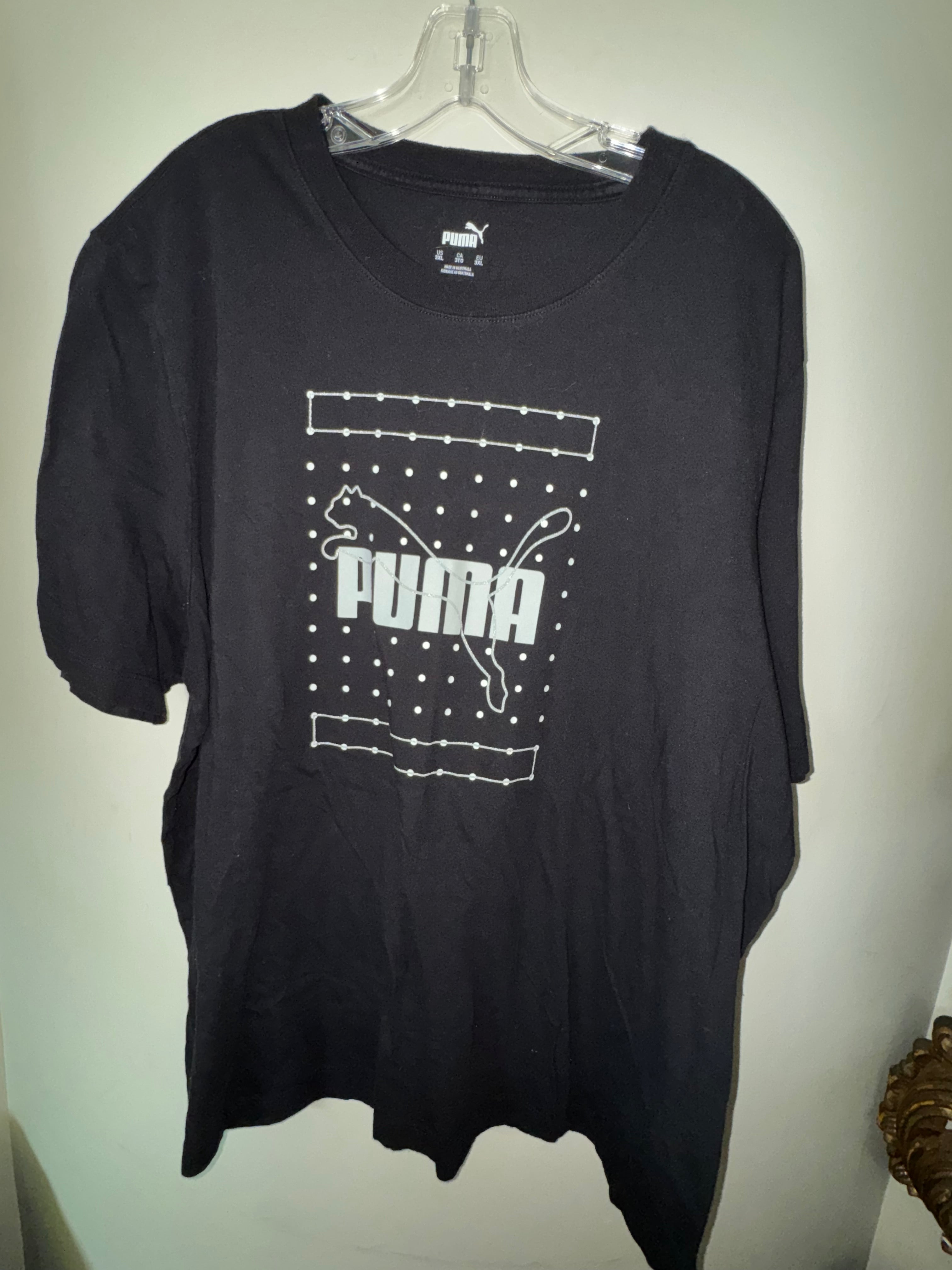 Puma Black Dotted Graphic Tee