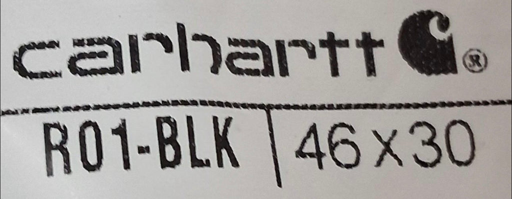 Carhartt R01-BLK Black Double-Knee Bib Overalls