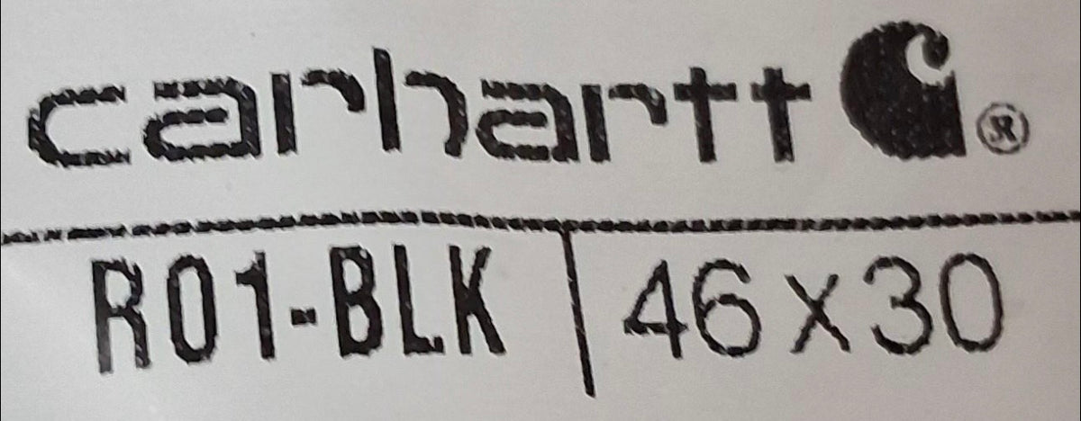 Carhartt R01-BLK Black Double-Knee Bib Overalls