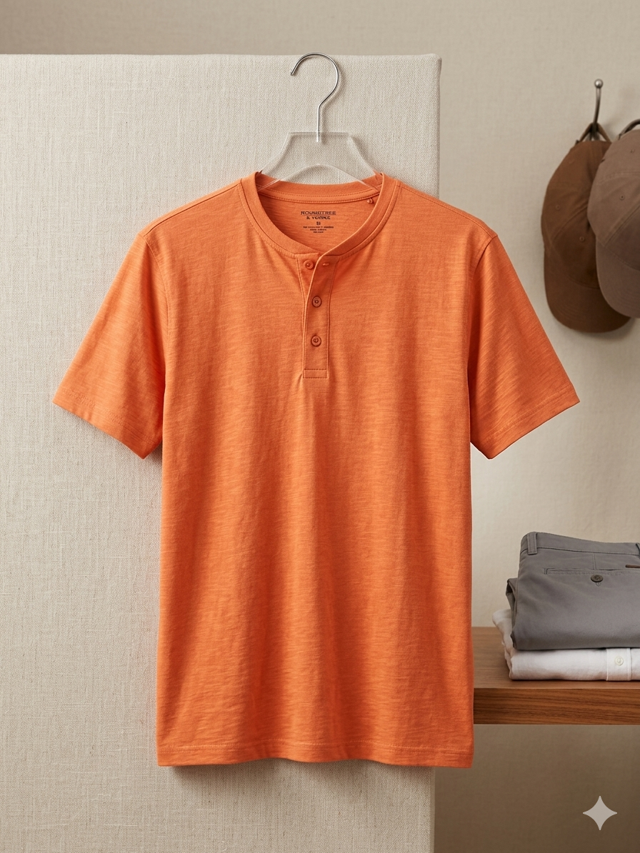Arizona Jean Co. Men's Slub Knit Henley Shirt