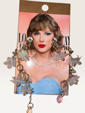 Iridescent Butterfly & Sparkle Statement Earrings