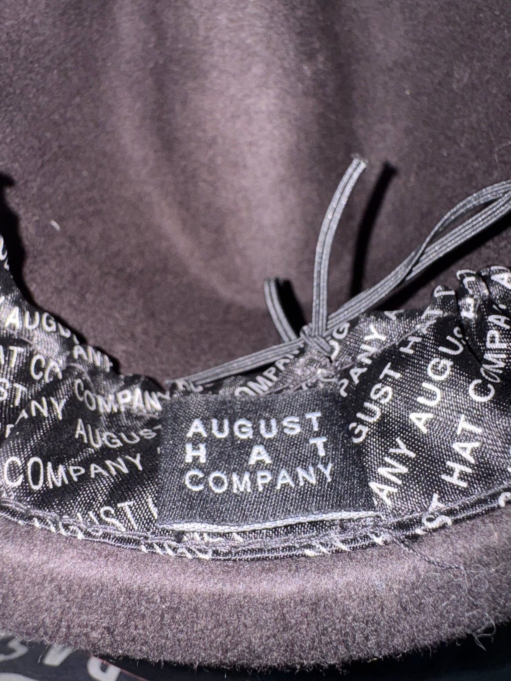 August Hat Company Brown Fedora with Bow Detail