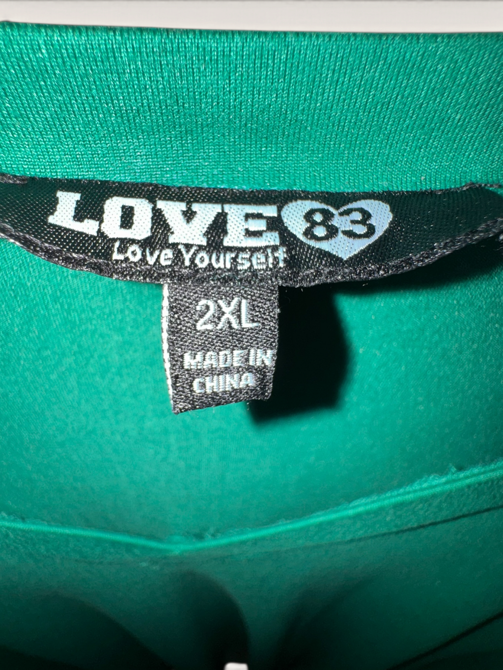 LOVE83 “Love Yourself” Green Pajama Set