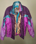 Vintage Hot Music Colorblock Ski Jacket