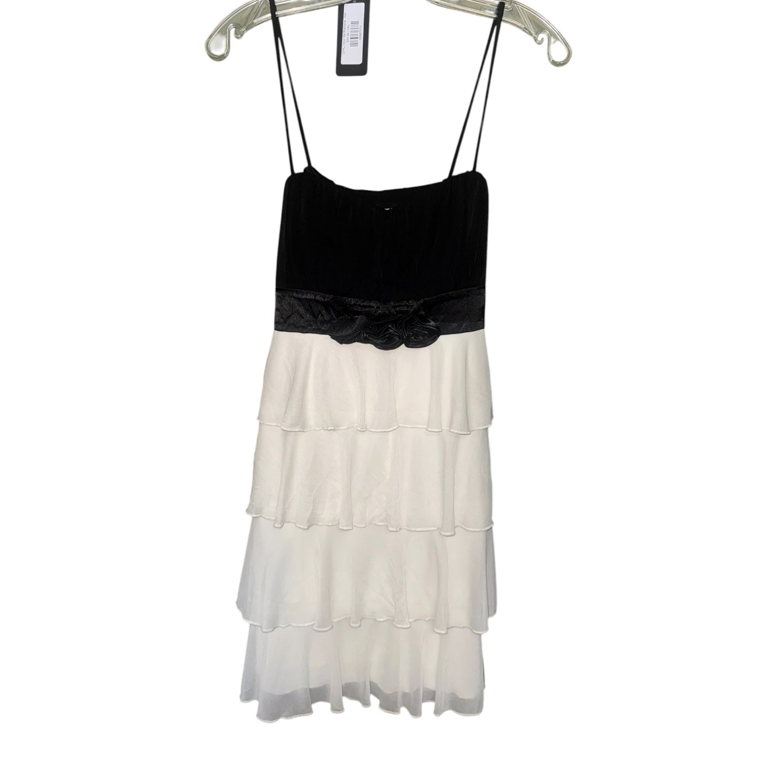 Sweet Storm Colorblock Tiered Dress