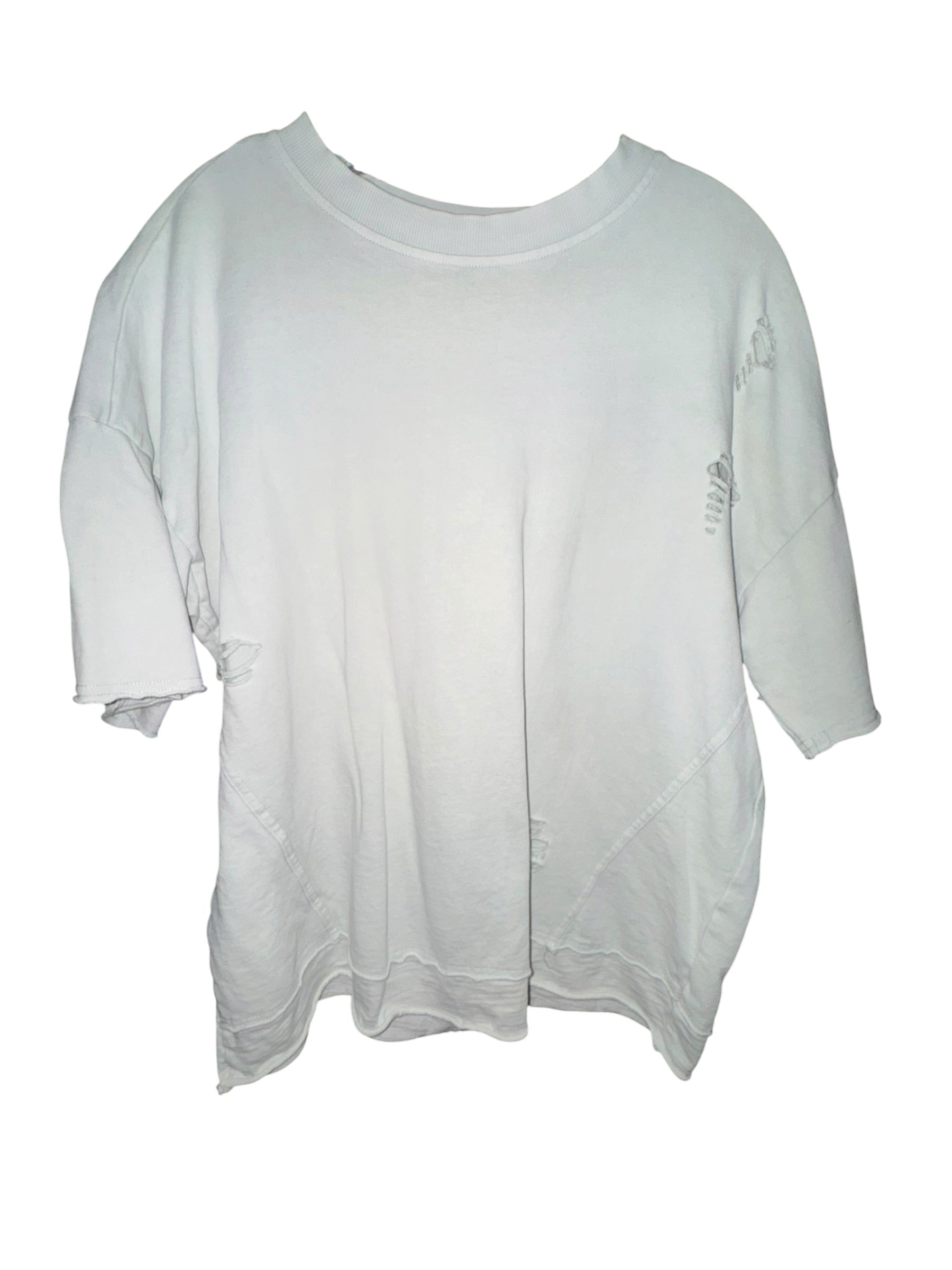 Easel Los Angeles Distressed Oversized Top