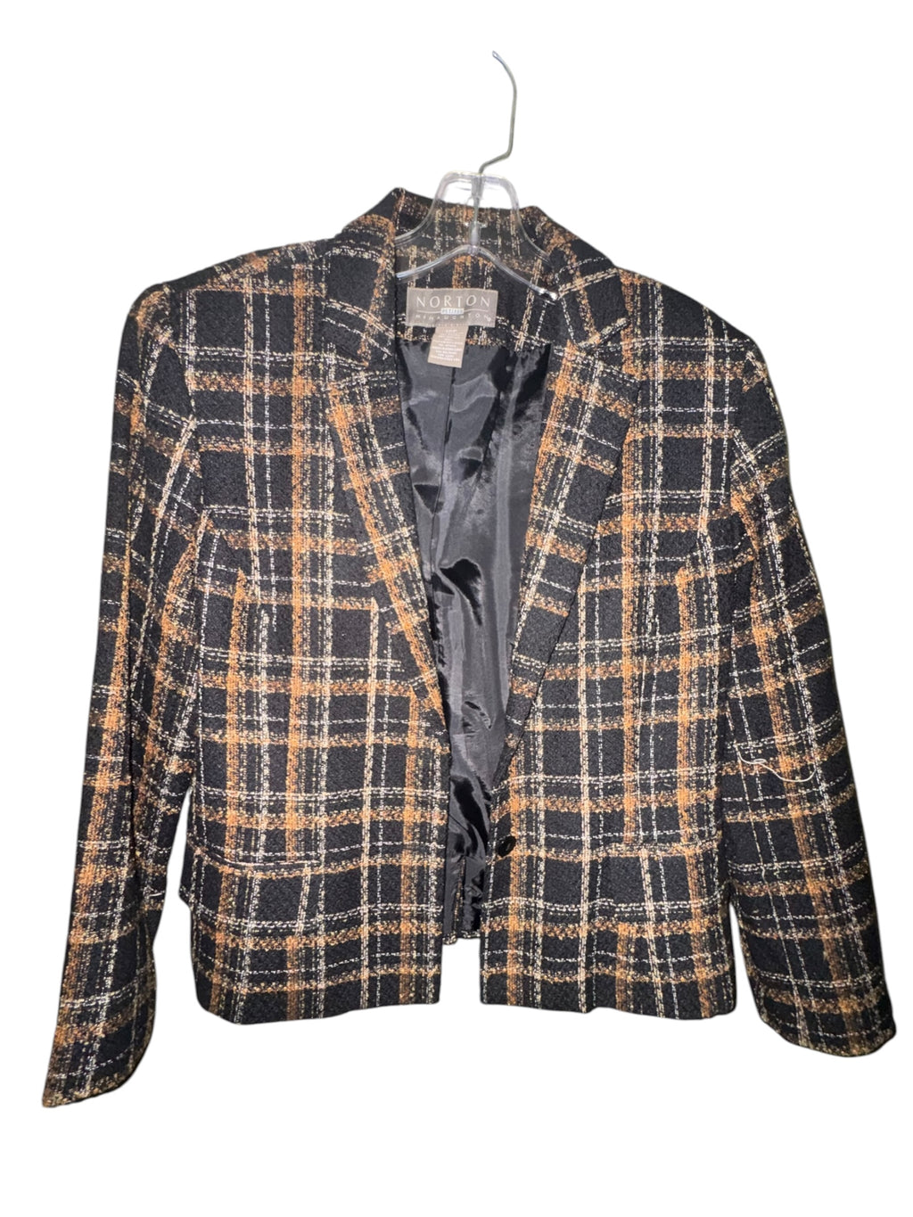 Norton McNaughton Petite Plaid Blazer