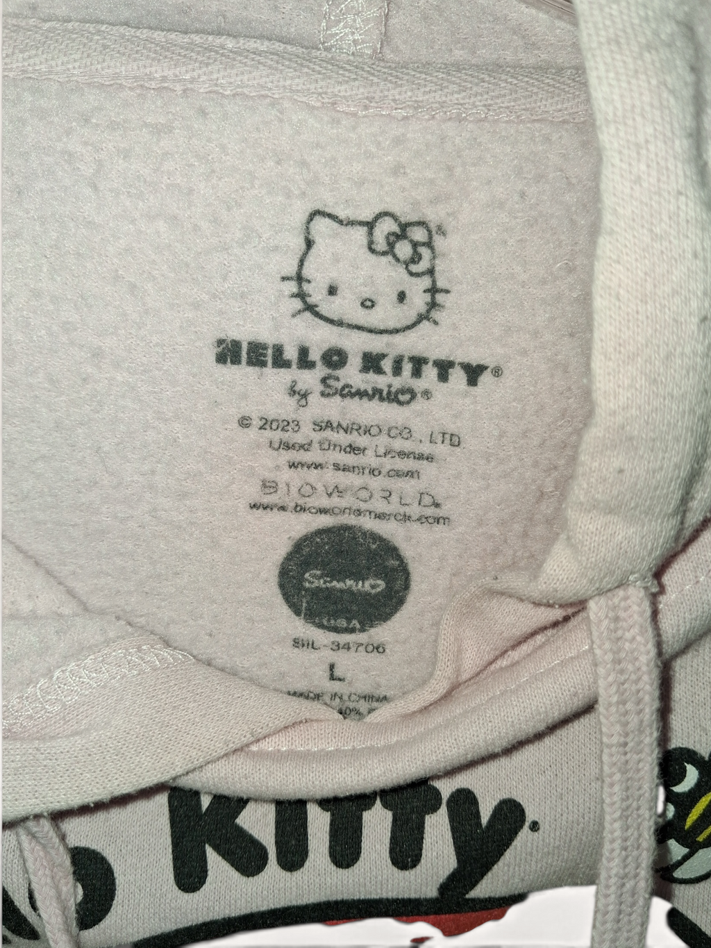 Hello Kitty by Sanrio Rainbow Graphic Hoodie