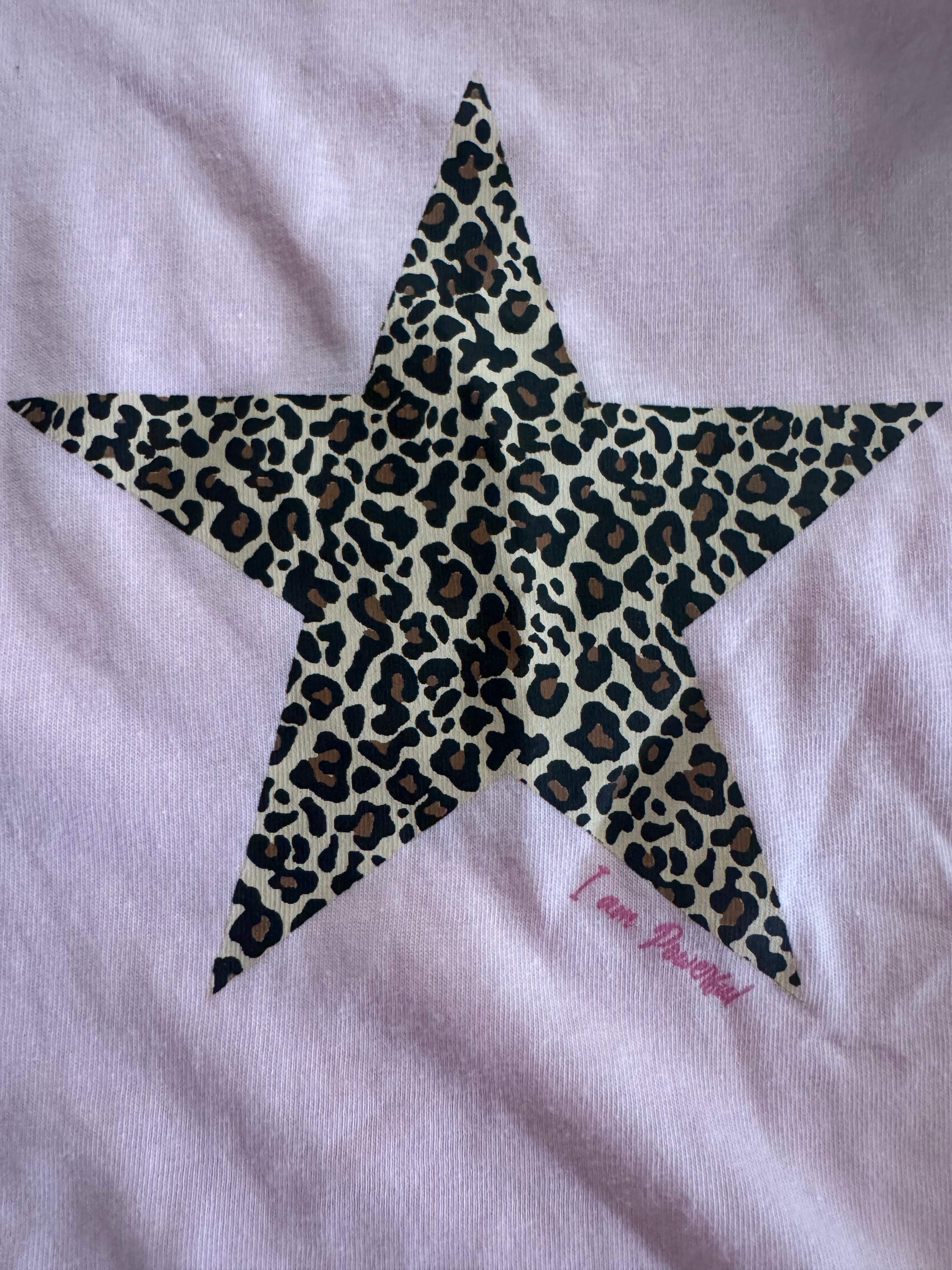 Violet & Ruby Pink Leopard Star Graphic Tee