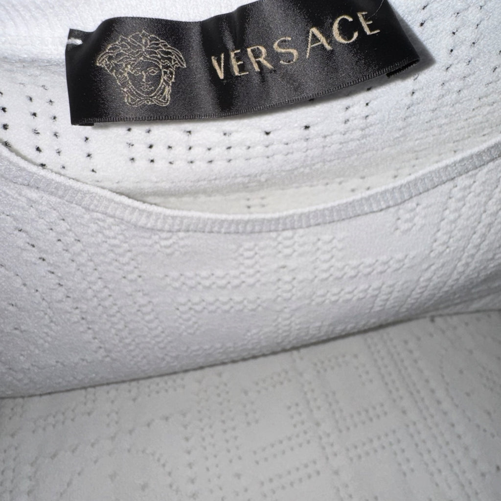 AUTHENTIC VERSACE 2016 Geometric Medusa Knit Dress