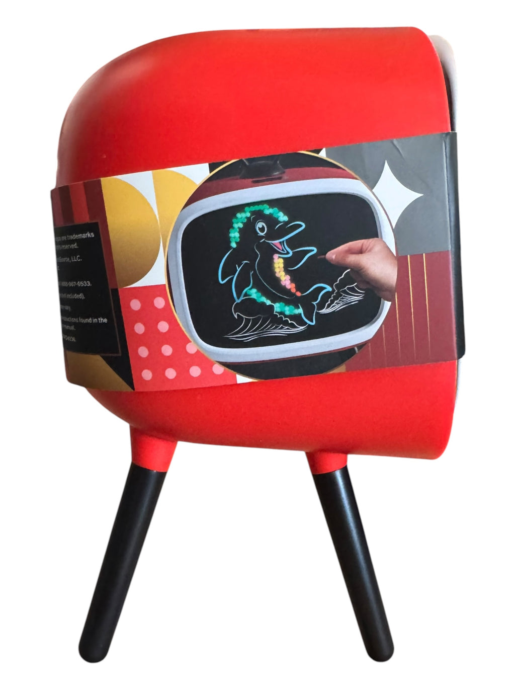 FAO Schwarz Retro TV Peg Art Light Box | 329-Piece Light-Up Art Set- NEW