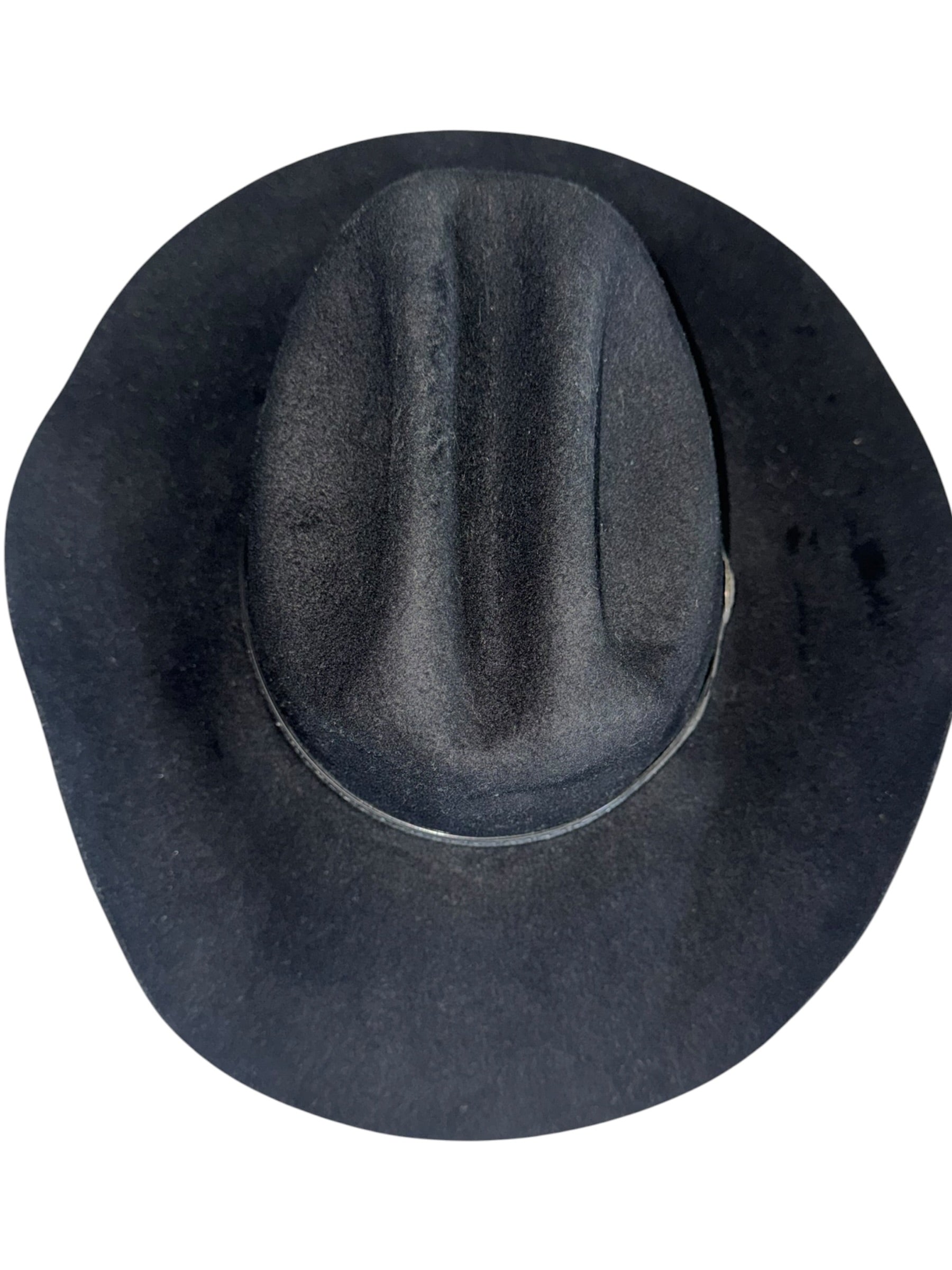 Renegade Black Felt Cowboy Hat with Silver Hatband