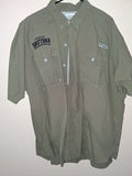 Columbia PFG Khaki Short-Sleeve Fishing Shirt