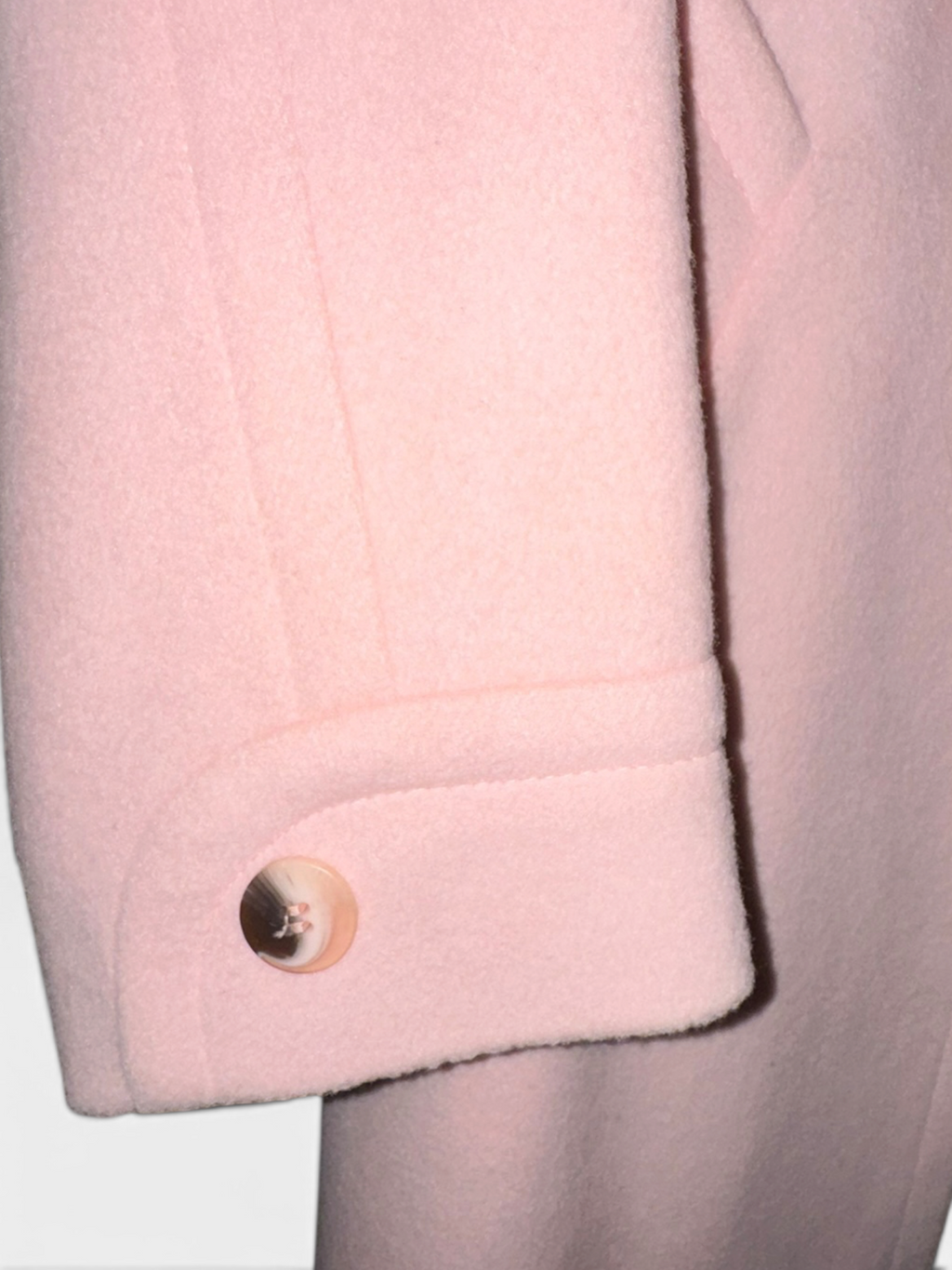 Vintage The Limited Blush Pink Wool-Blend Long Coat