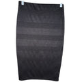 Joe B Black Textured Bandage-Style Pencil Skirt