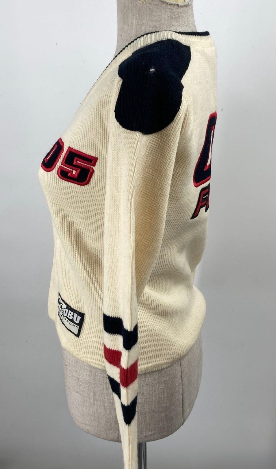 Vintage FUBU Sports “05” V-Neck Knit Sweater