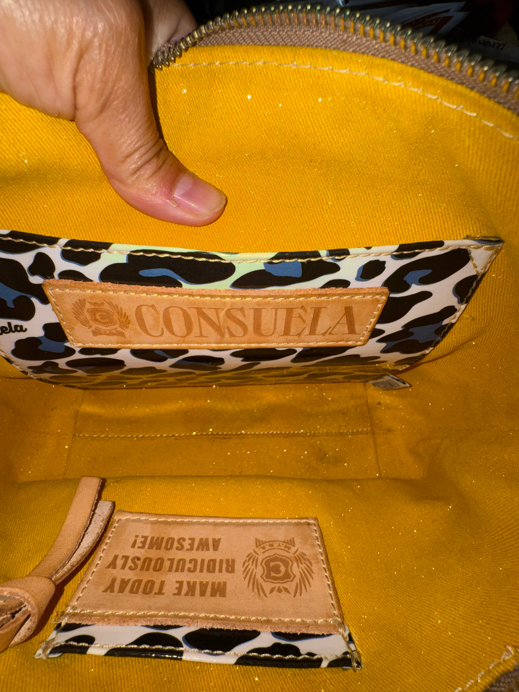 Consuela Diego Natural Leather Convertible Hobo Bag