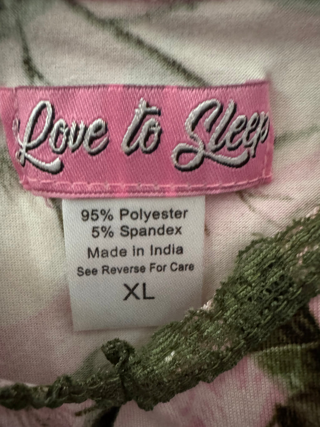 Love to Sleep Pink Camo Bow Pajama Set – Cami & Shorts