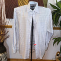 Johnston & Murphy Light Blue Plaid Button Down Shirt