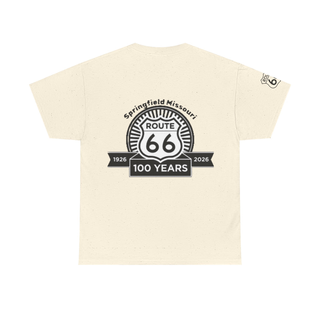 Route 66 100 Years T‑Shirt — Springfield Missouri Centennial Roadtrip Tee
