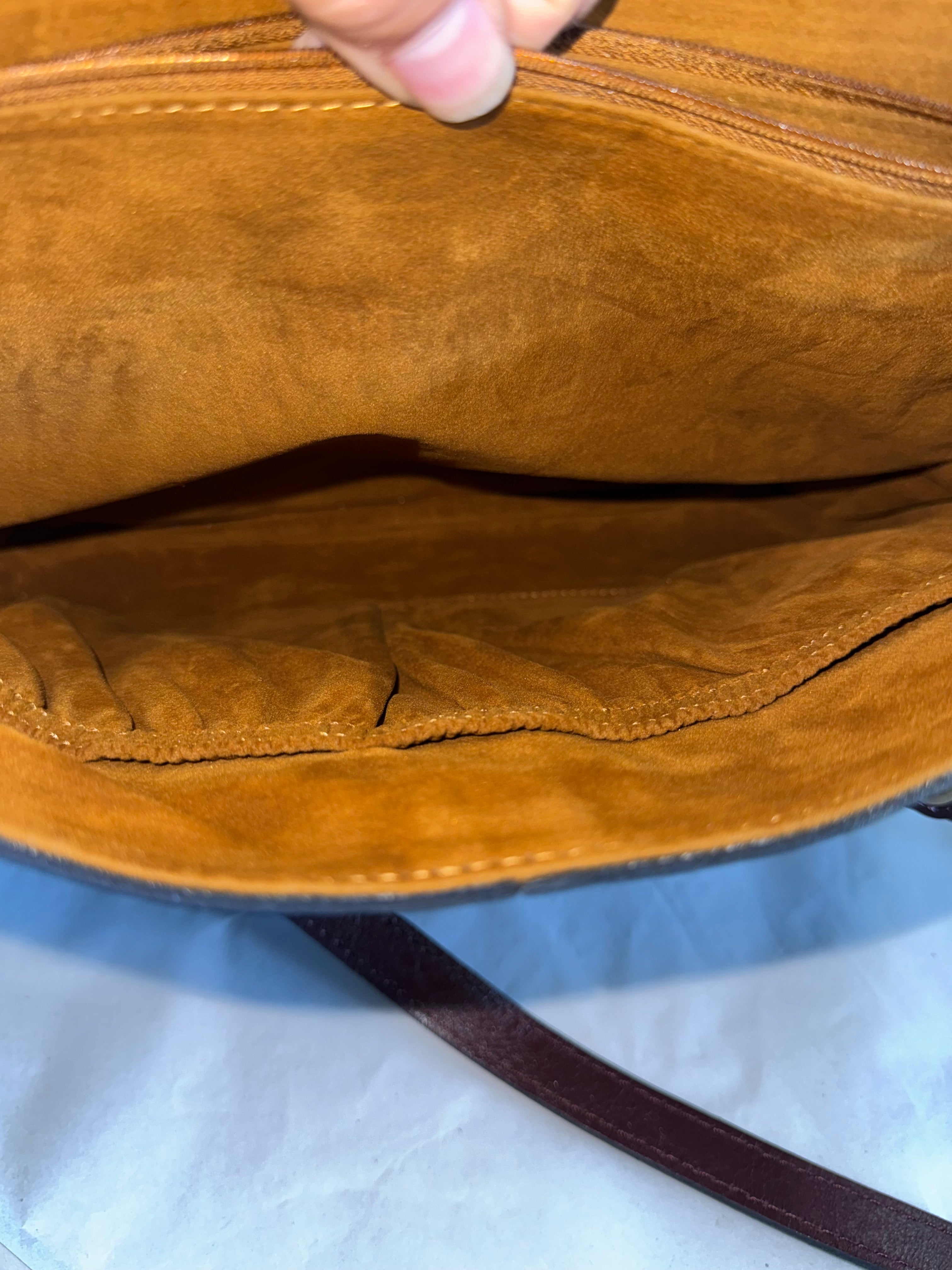 Patricia Nash Vintage Equestrian Tapestry Tote Bag – Leather Trim & Brass Studs