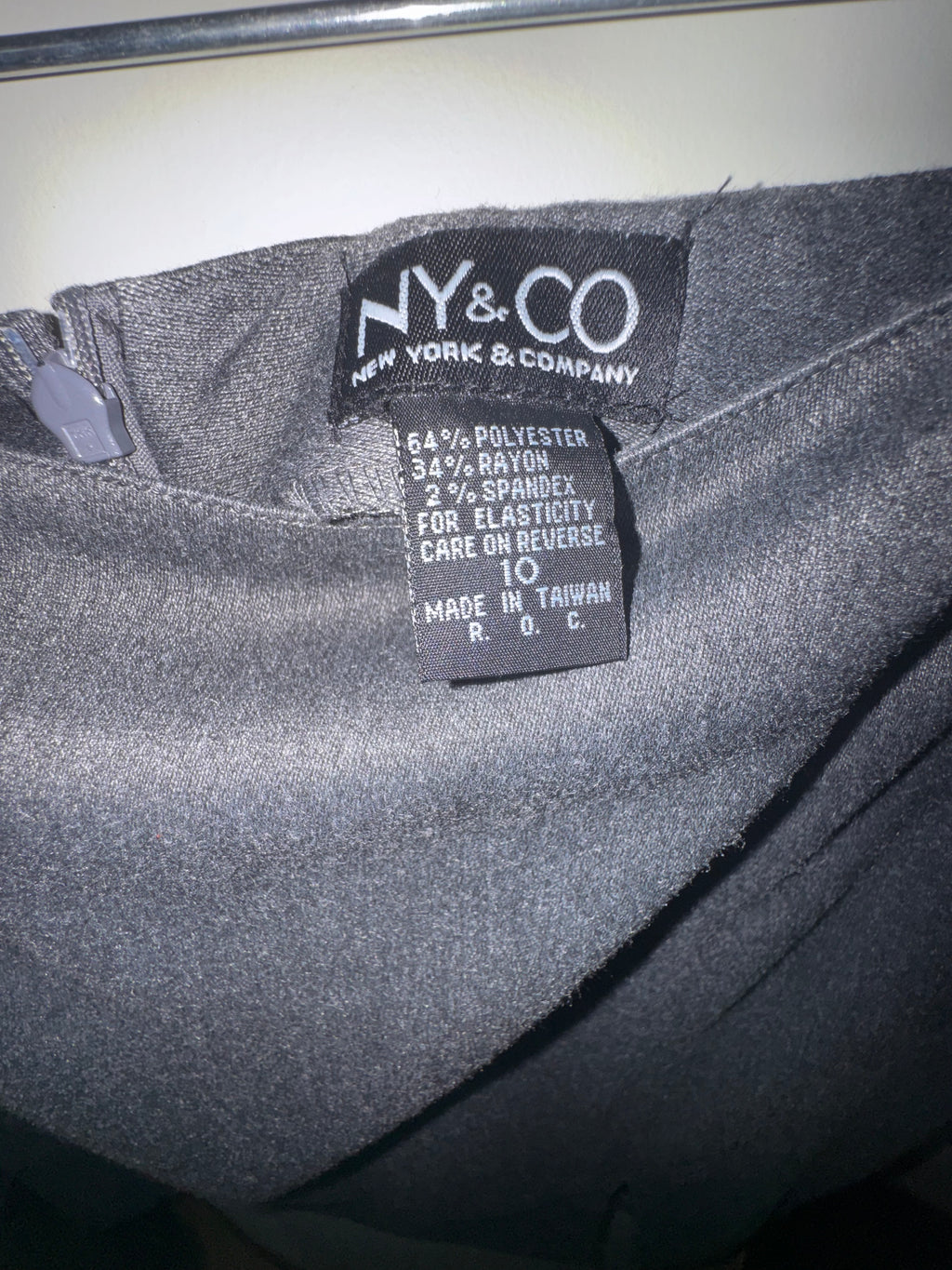NY&Co Gray Career Pencil Skirt