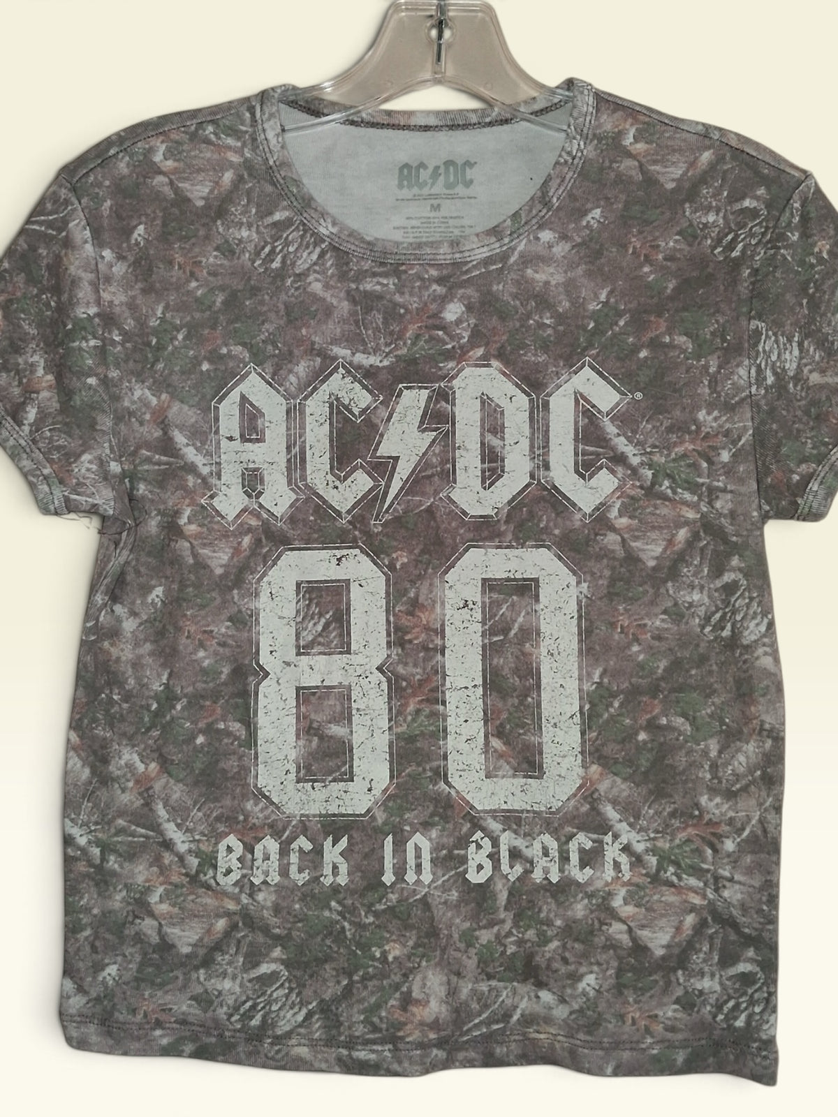 AC/DC “Back in Black 80” Camo Graphic Tee