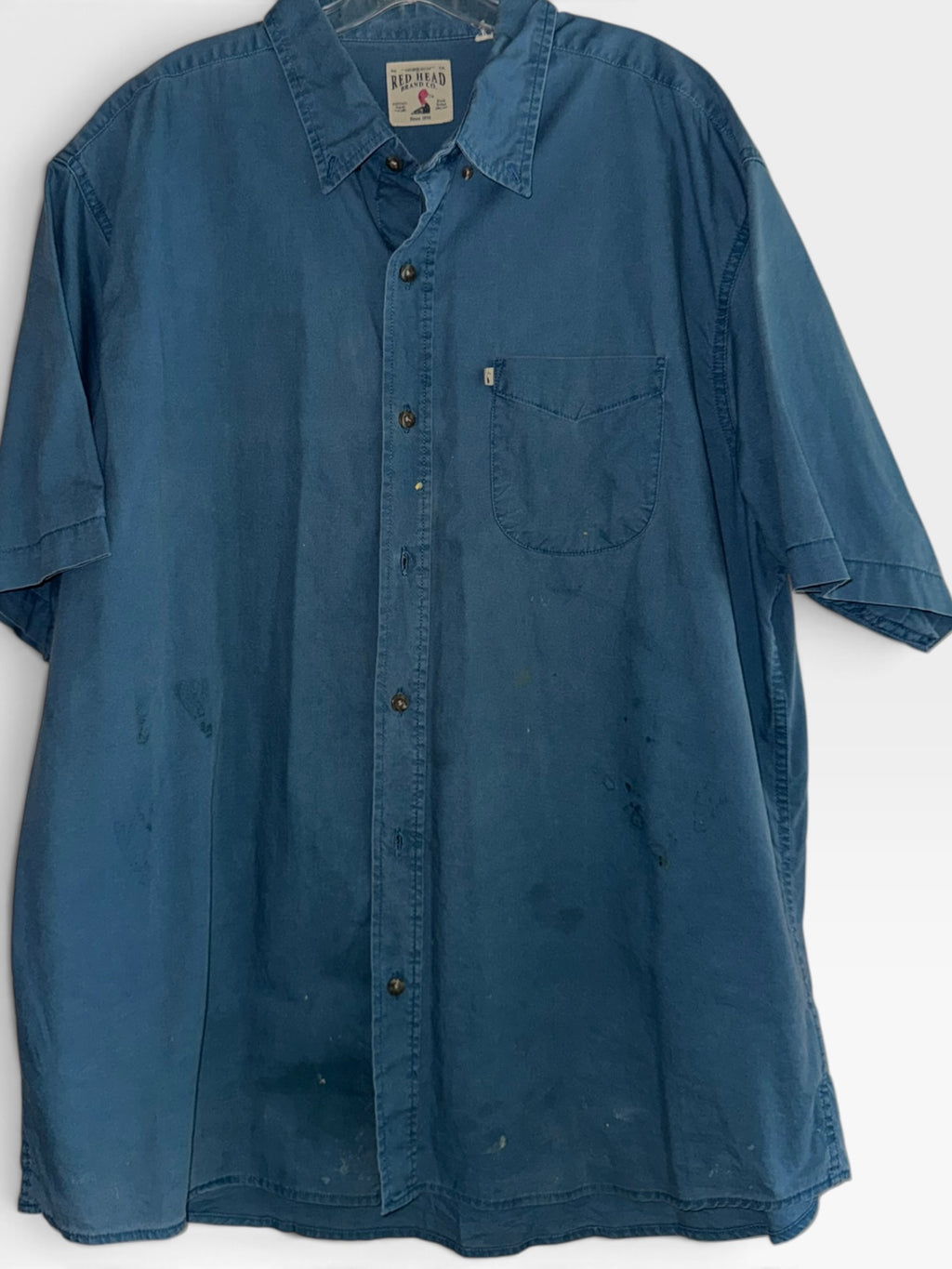 RedHead Blue Short-Sleeve Work Shirt