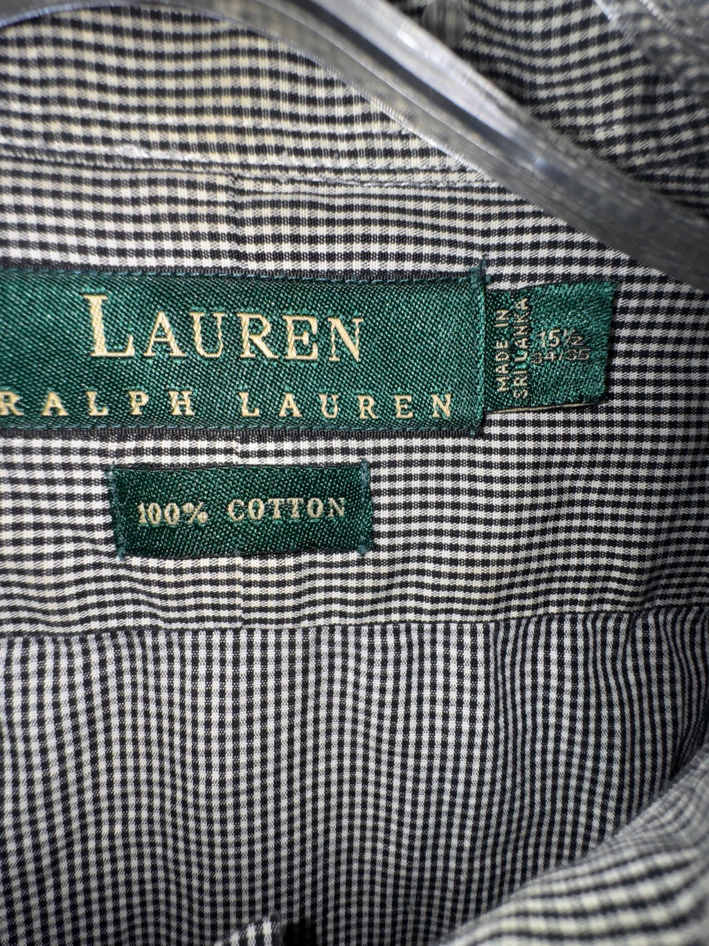 Lauren Ralph Lauren Microcheck Cotton Shirt