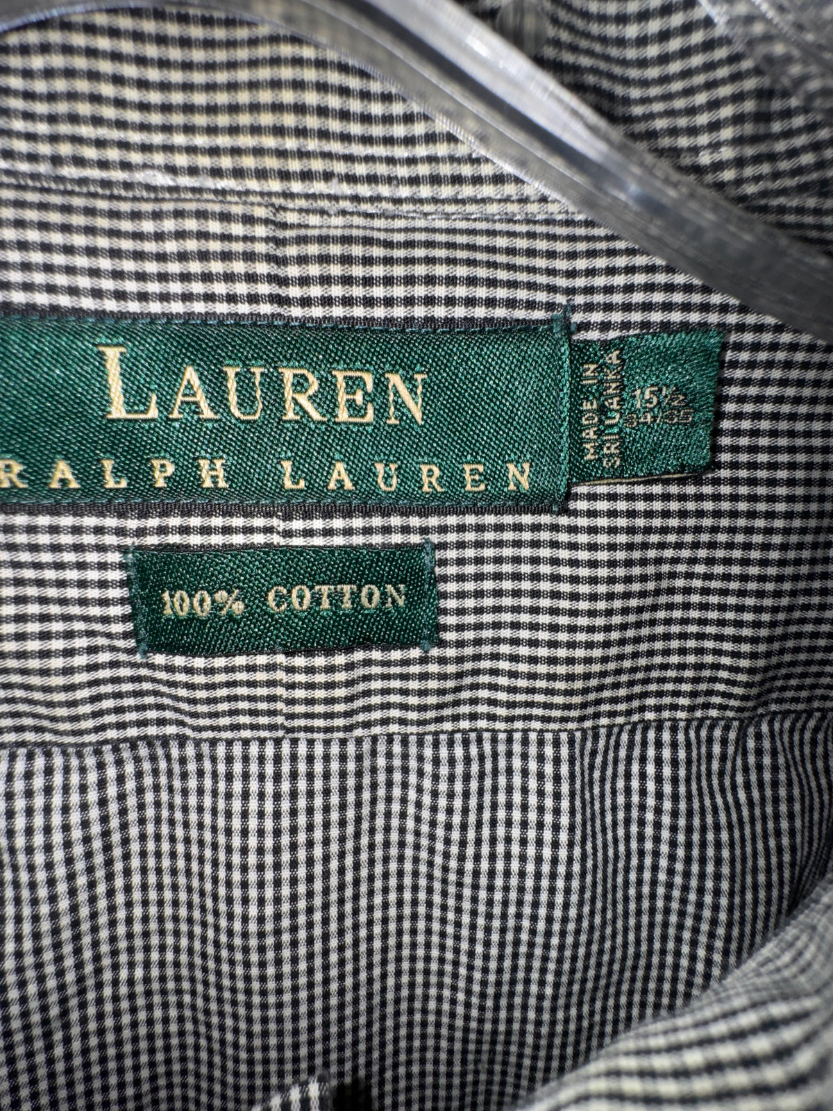 Lauren Ralph Lauren Microcheck Cotton Shirt