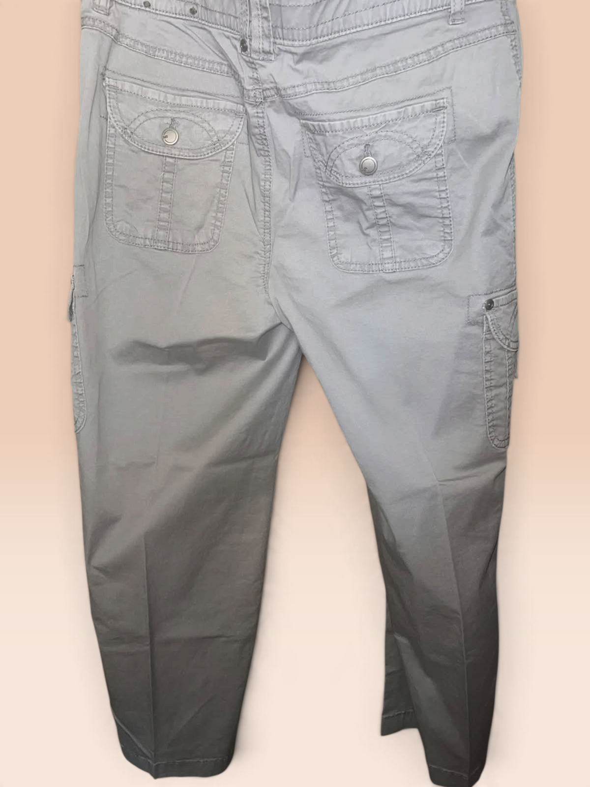 Natural Reflections Gray Utility Cargo Pants