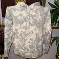 Gray and White Lululemon Hooded Sweater