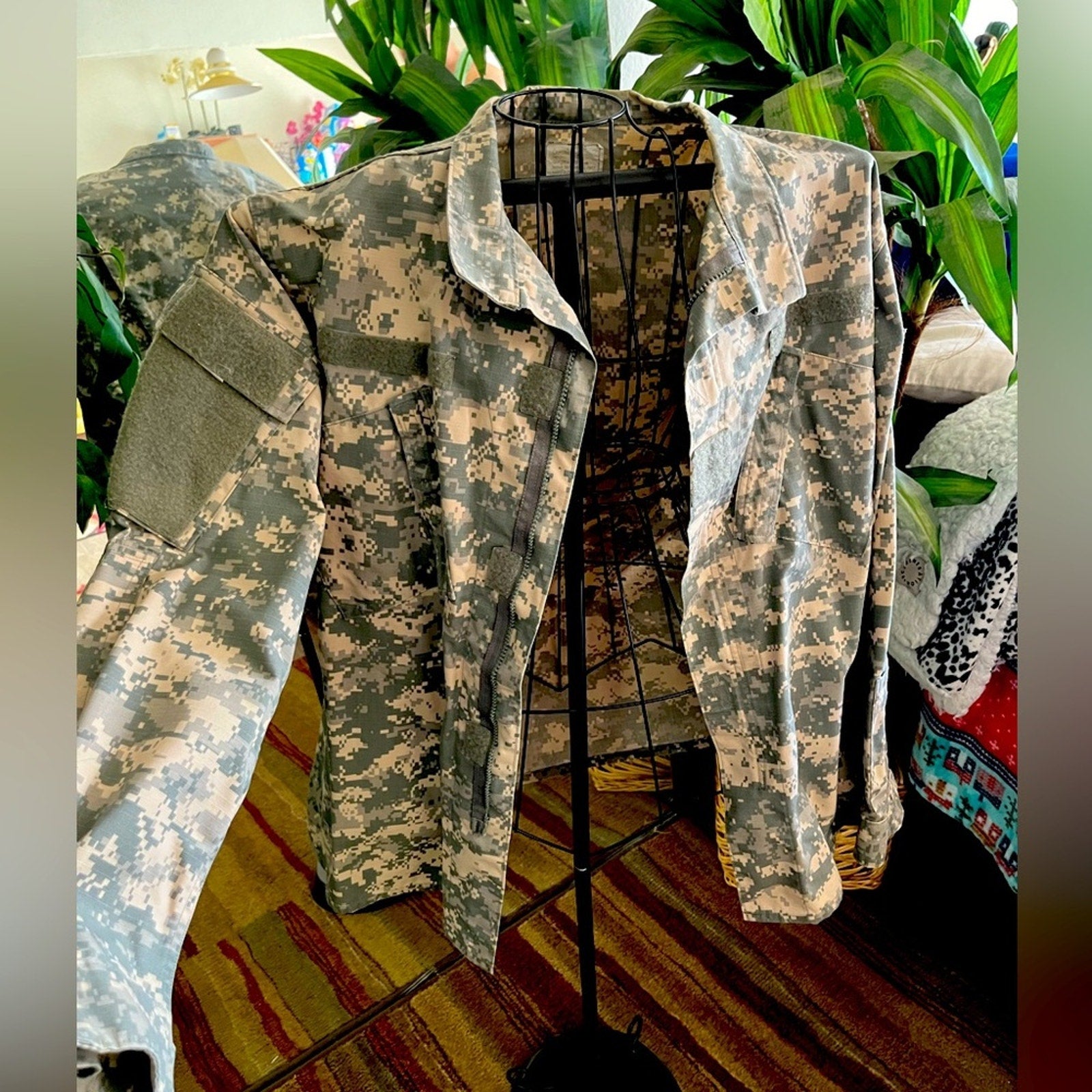 Camouflage military jacket