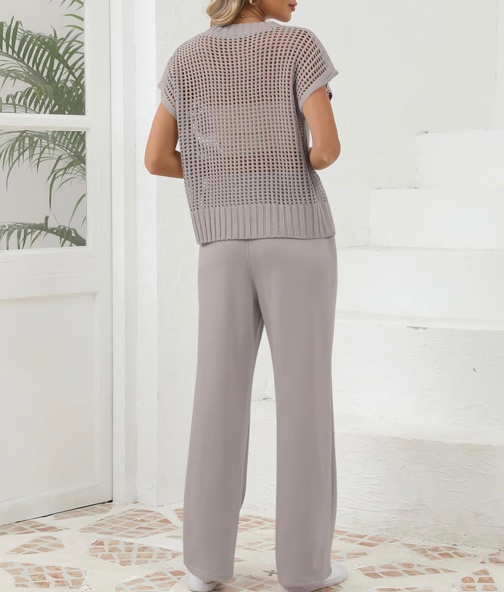 Two-Piece Knit Lounge Set