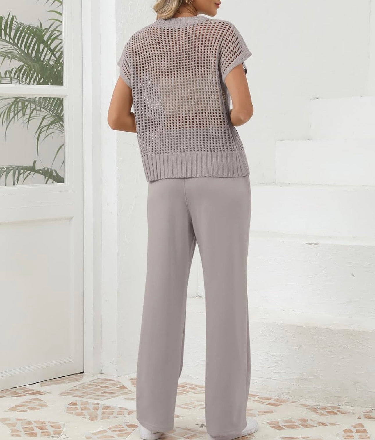 Two-Piece Knit Lounge Set