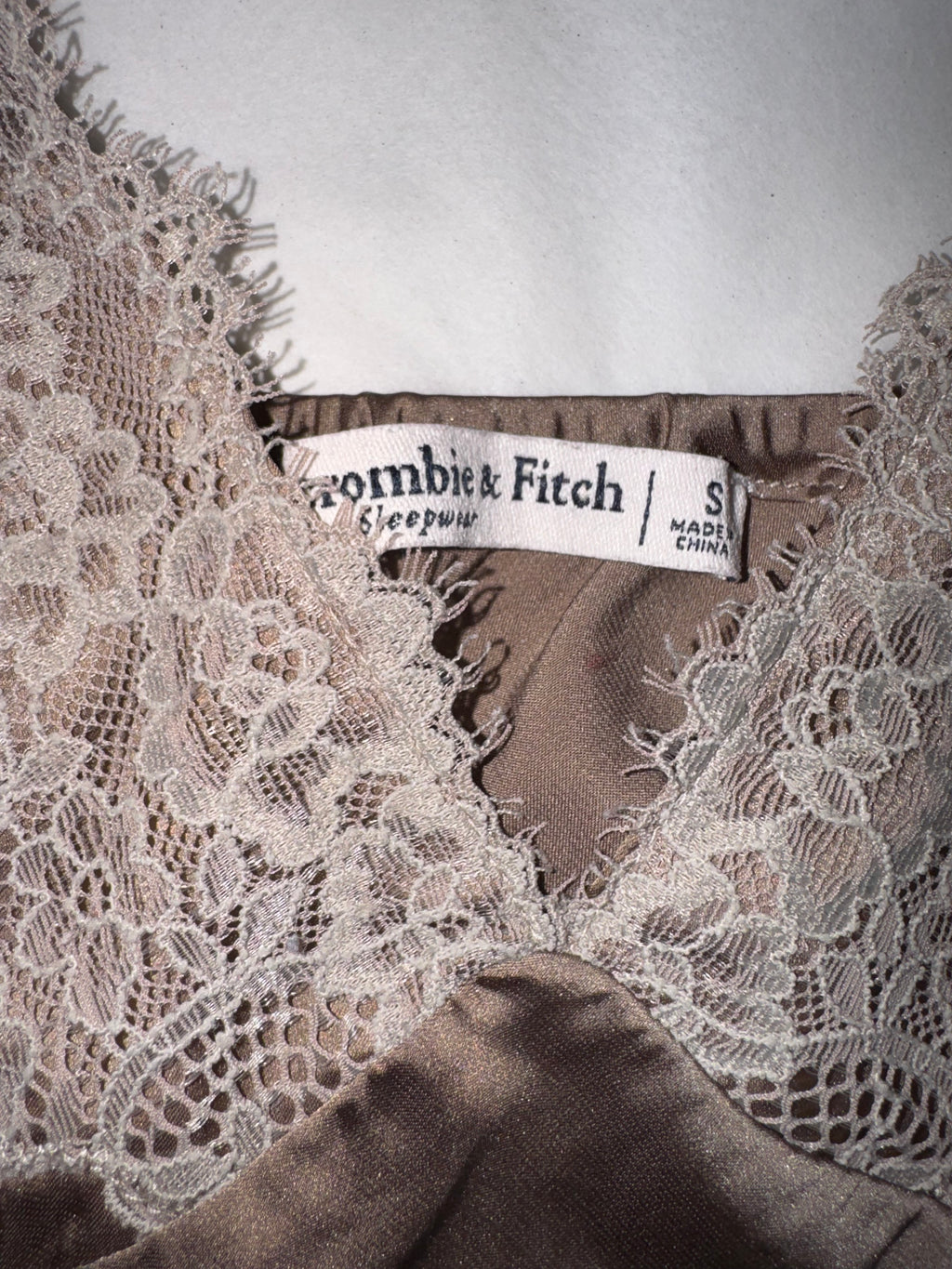 Abercrombie & Fitch Satin Lace Cami