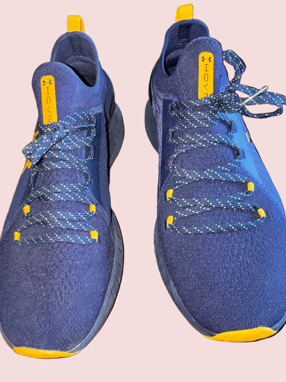 Under Armour HOVR Navy & Yellow Sneakers