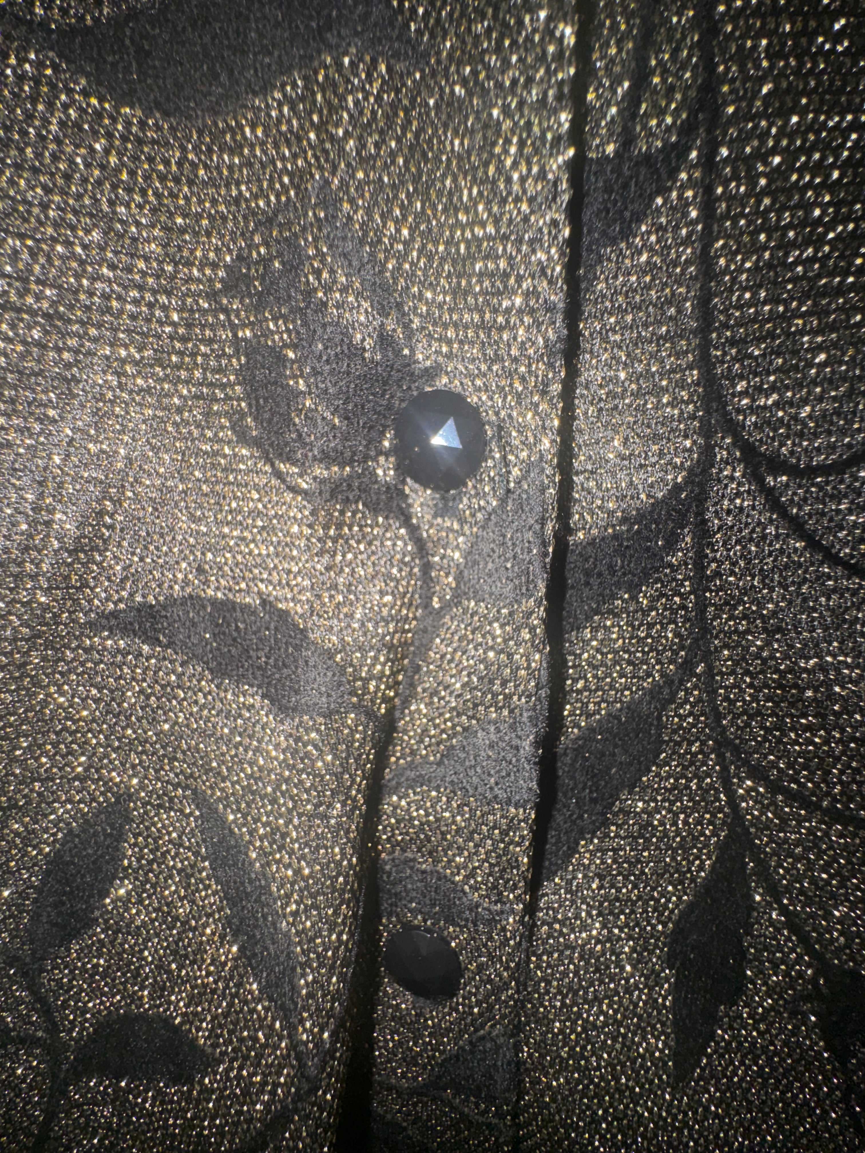 Alfred Dunner Petite Metallic Floral Blouse