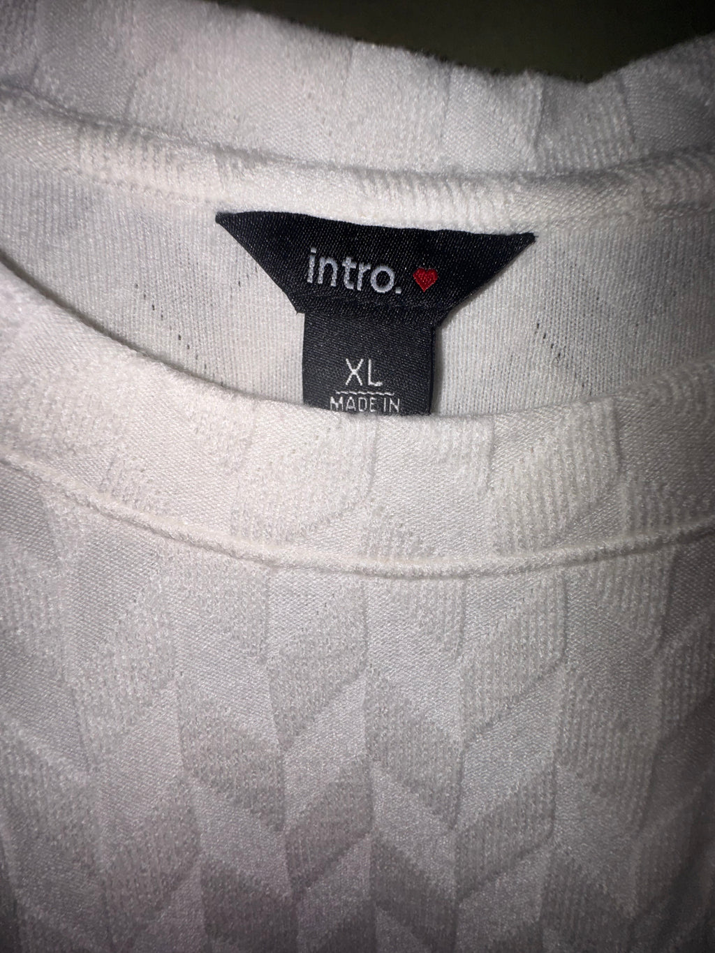 Intro Chevron Textured Knit Top