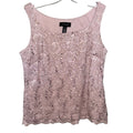 R&M Richards Sequin Lace Shell