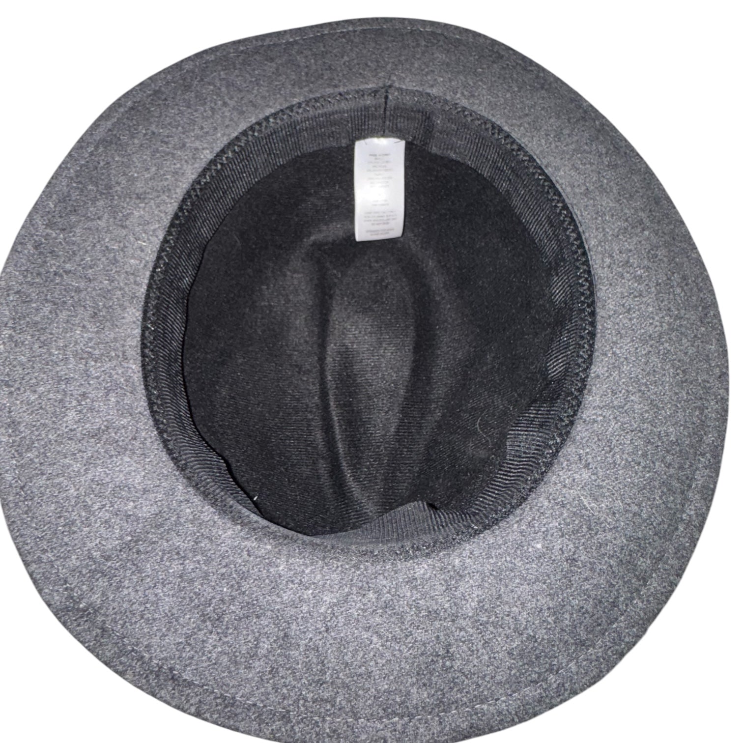 Charcoal Gray Wool Blend Fedora Hat | Classic Wide Brim Unisex Style