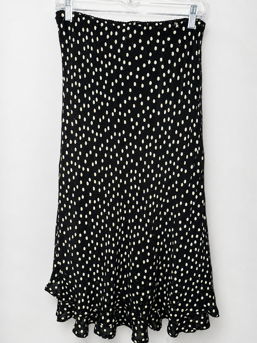 Style & Co. Polka Dot Ruffle Midi Skirt