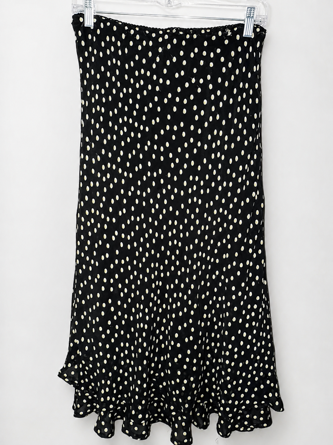 Style & Co. Polka Dot Ruffle Midi Skirt