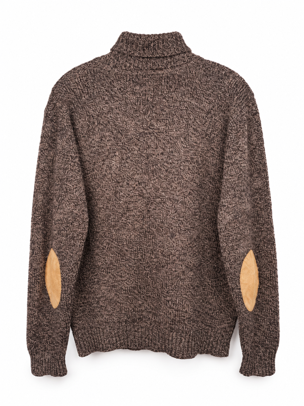 Pendleton Wool Toggle-Neck Sweater with Elbow Patches