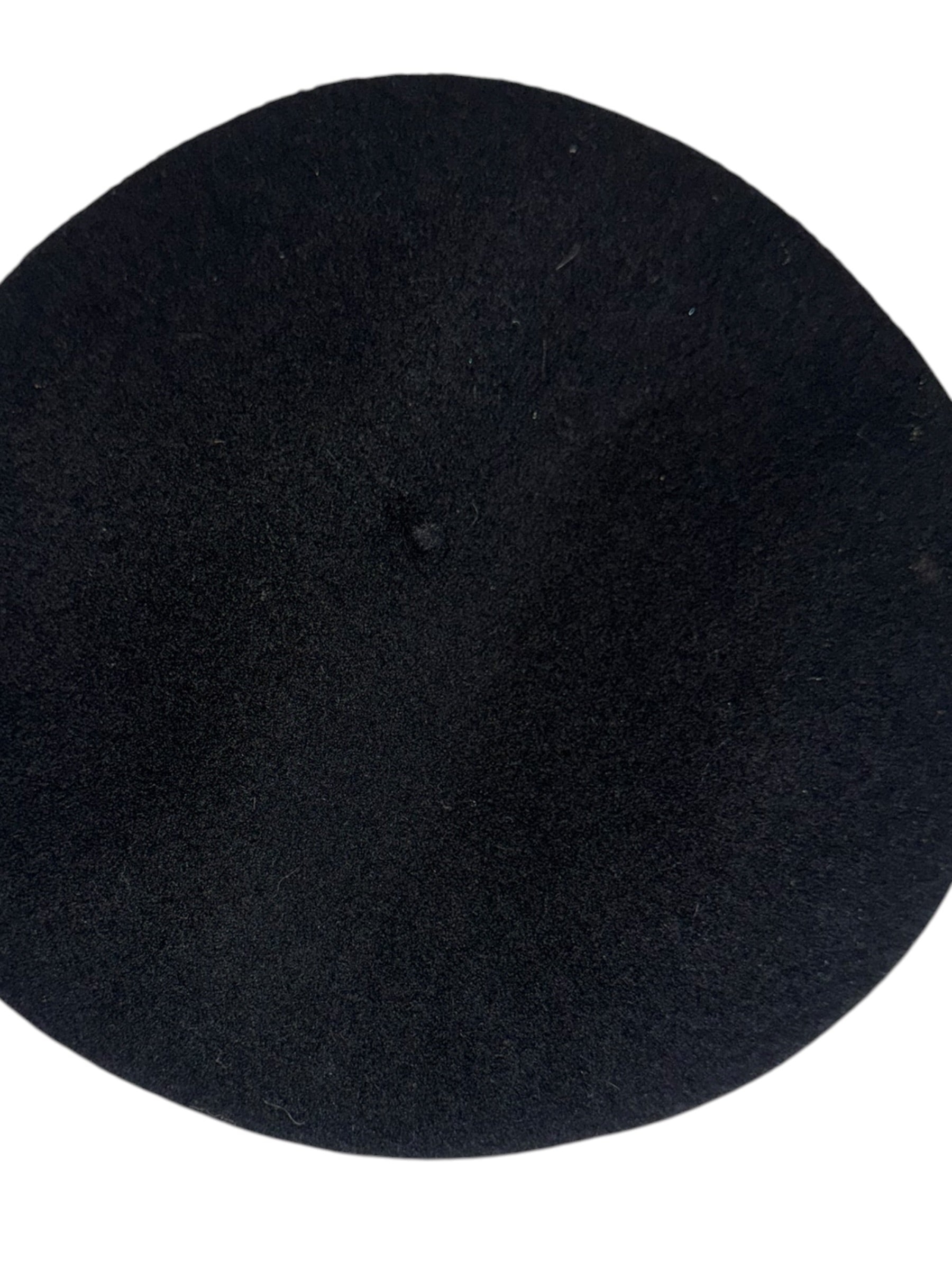Black Wool-Blend Beret / Newsboy Cap