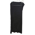 Black & White Striped Maxi Skirt