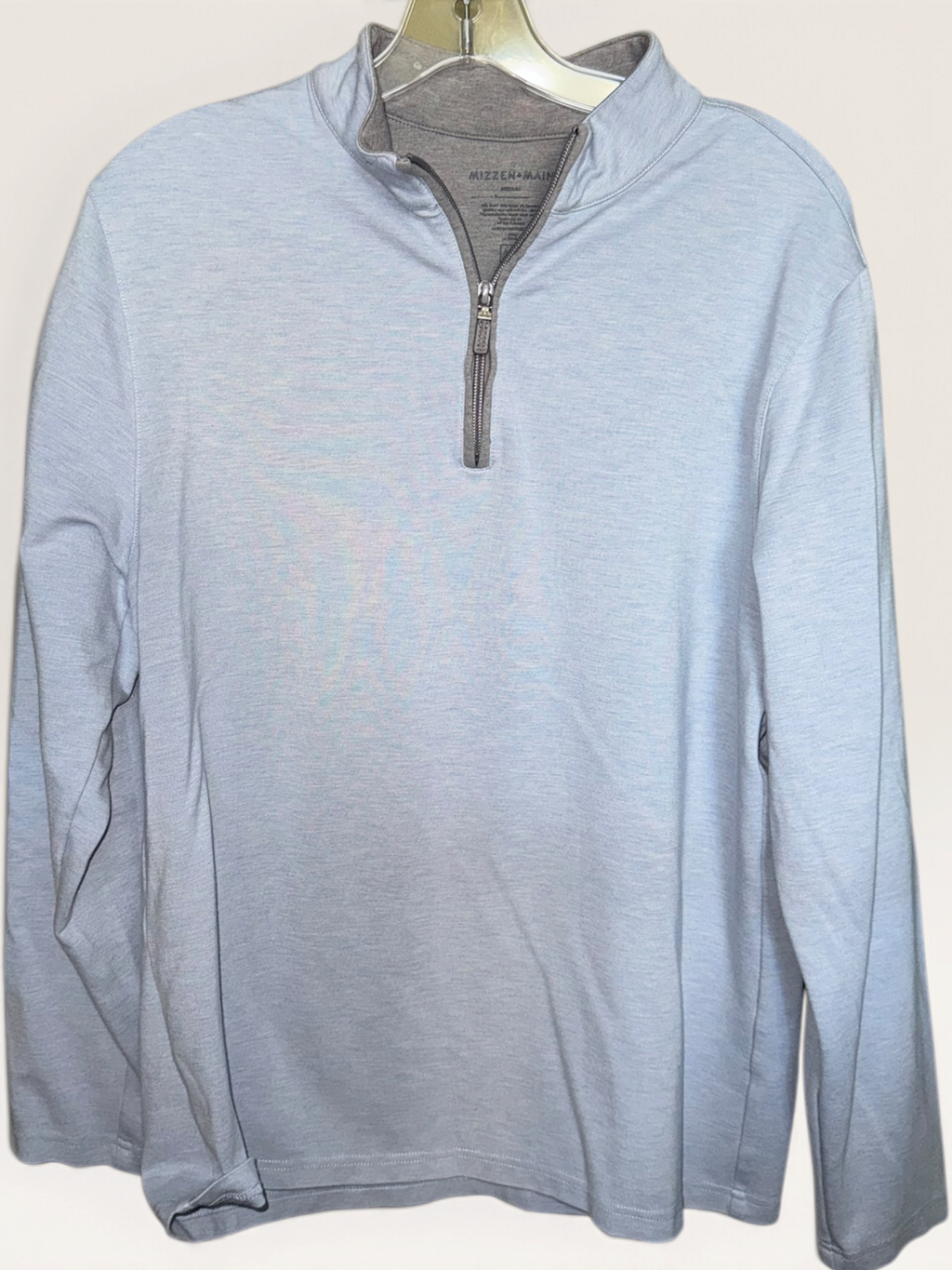 Mizzen+Main Light Blue Performance Quarter-Zip