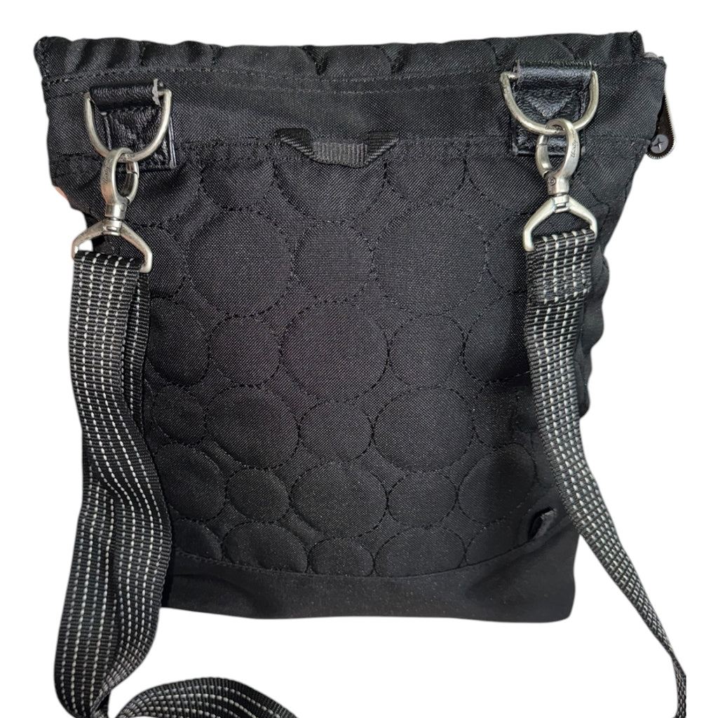 Thirty-One Quilted Black Crossbody Organizer Bag with Monogram “A”