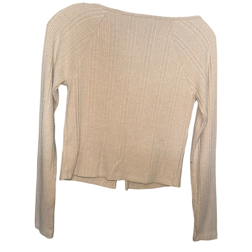 Atelier by Kirious Tie Front Waffle Knit Top